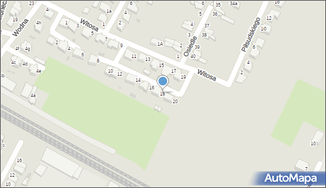 Bierutów, Witosa Wincentego, 18, mapa Bierutów