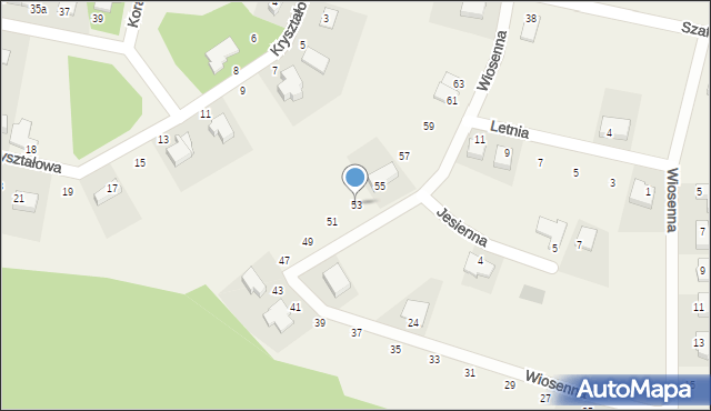 Bilcza, Wiosenna, 53, mapa Bilcza