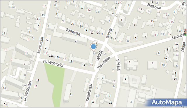 Biłgoraj, Widok, 1, mapa Biłgoraj