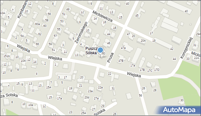 Biłgoraj, Wiejska, 15, mapa Biłgoraj