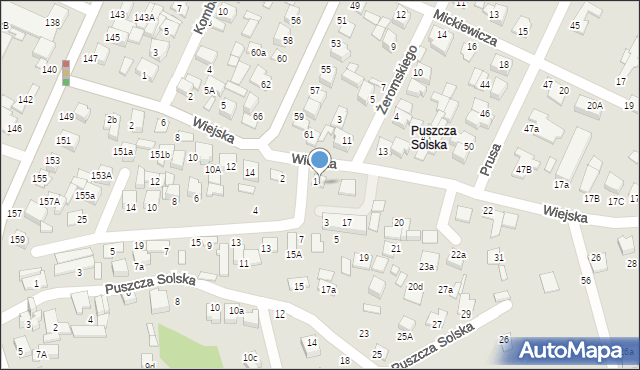 Biłgoraj, Wiejska, 18, mapa Biłgoraj