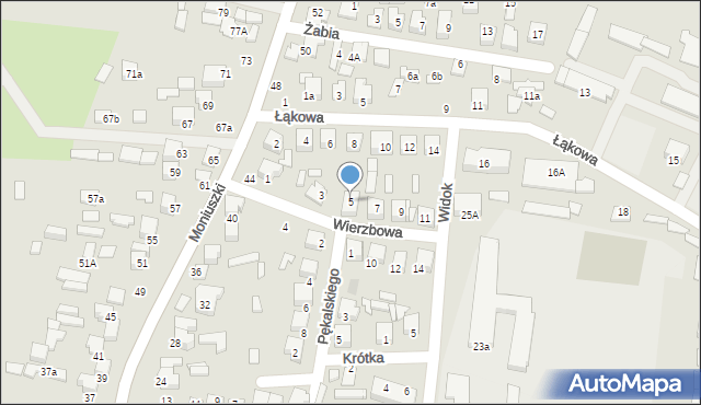 Biłgoraj, Wierzbowa, 5, mapa Biłgoraj