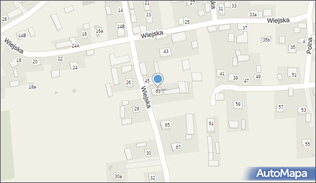 Biskupice, Wiejska, 63, mapa Biskupice