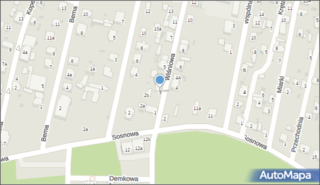 Blachownia, Wiśniowa, 3, mapa Blachownia