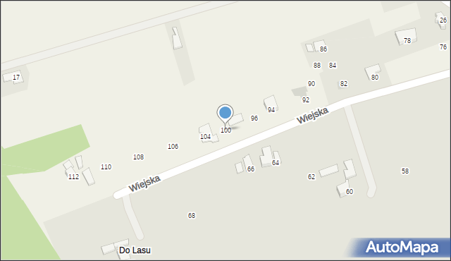 Bładnice Górne, Wiejska, 100, mapa Bładnice Górne