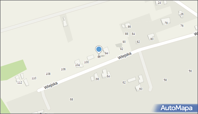 Bładnice Górne, Wiejska, 96, mapa Bładnice Górne