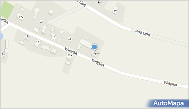 Błażejowice, Wiejska, 13, mapa Błażejowice