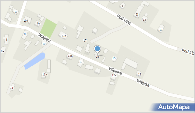 Błażejowice, Wiejska, 16, mapa Błażejowice