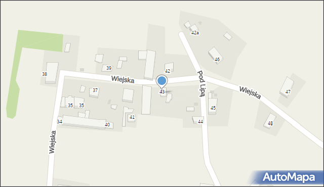 Błażejowice, Wiejska, 43, mapa Błażejowice