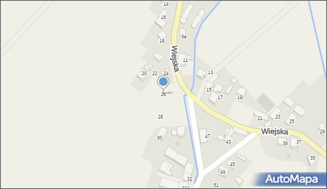 Błażejowice, Wiejska, 26, mapa Błażejowice