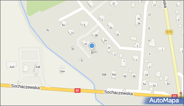 Błonie, Wierzbowa, 3D, mapa Błonie