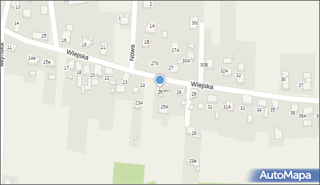 Bluszczów, Wiejska, 25, mapa Bluszczów