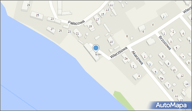 Bobowicko, Wierzbowa, 7, mapa Bobowicko