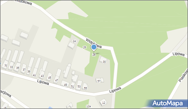 Bobrowniki, Widokowa, 28, mapa Bobrowniki