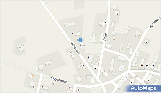 Bobrowniki, Wiśniowa, 6, mapa Bobrowniki