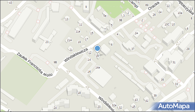 Bochnia, Windakiewicza Edwarda, 10, mapa Bochni