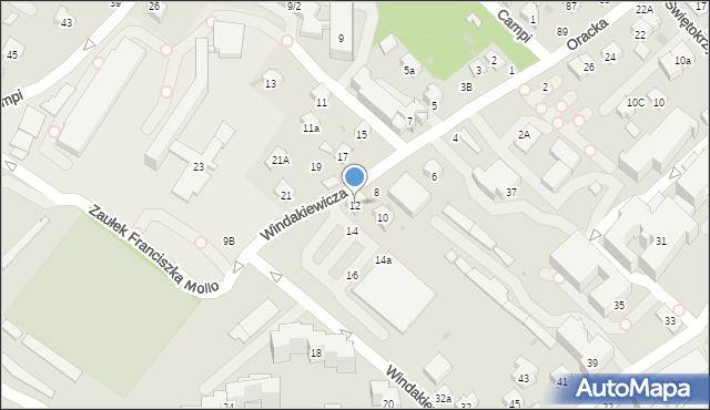 Bochnia, Windakiewicza Edwarda, 12, mapa Bochni