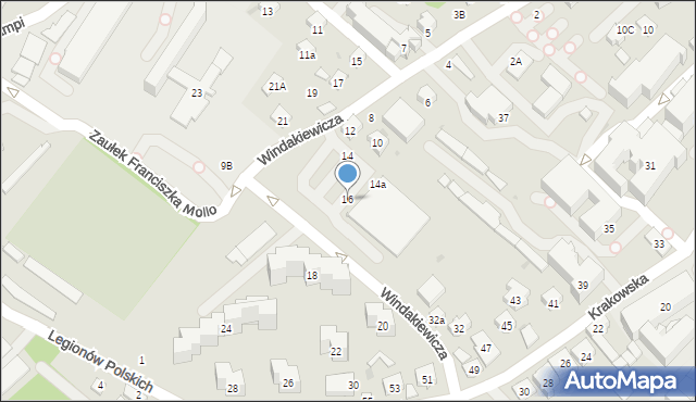 Bochnia, Windakiewicza Edwarda, 16, mapa Bochni