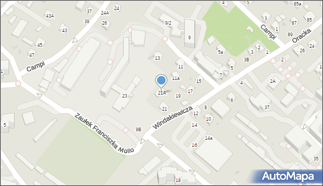 Bochnia, Windakiewicza Edwarda, 21A, mapa Bochni