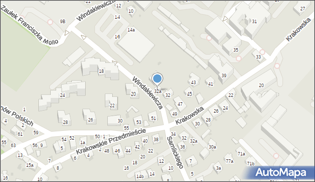 Bochnia, Windakiewicza Edwarda, 32a, mapa Bochni