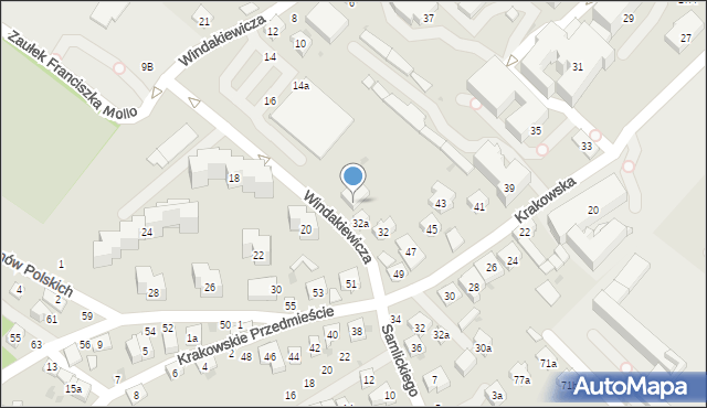 Bochnia, Windakiewicza Edwarda, 32b, mapa Bochni