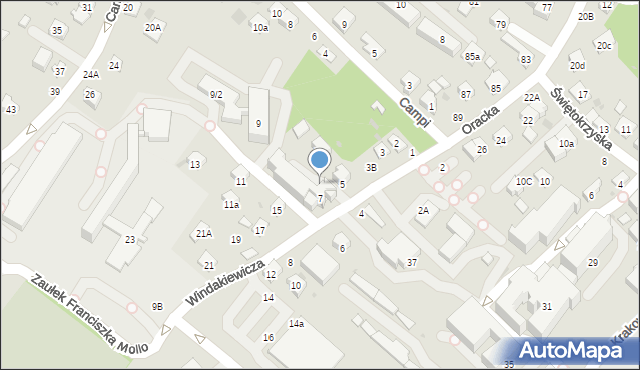 Bochnia, Windakiewicza Edwarda, 9A, mapa Bochni