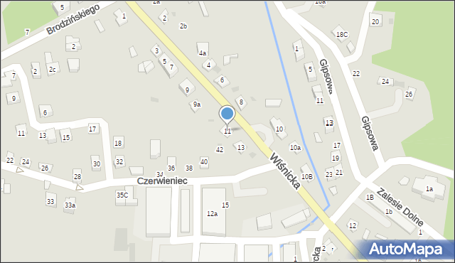 Bochnia, Wiśnicka, 11, mapa Bochni