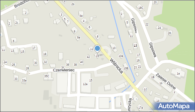 Bochnia, Wiśnicka, 13, mapa Bochni