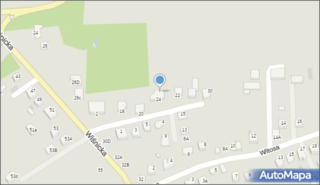 Bochnia, Wiśnicka, 28a, mapa Bochni