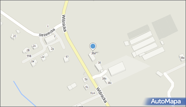 Bochnia, Wiśnicka, 36a, mapa Bochni