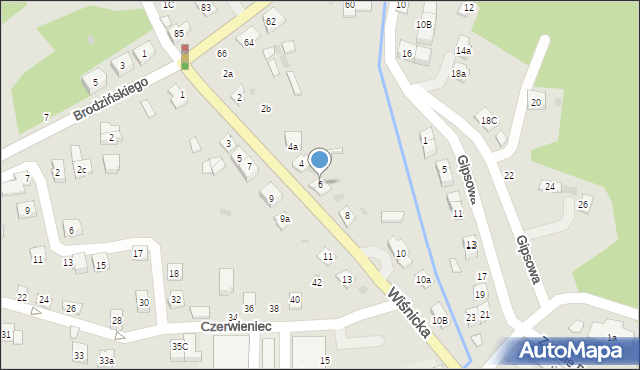 Bochnia, Wiśnicka, 6, mapa Bochni