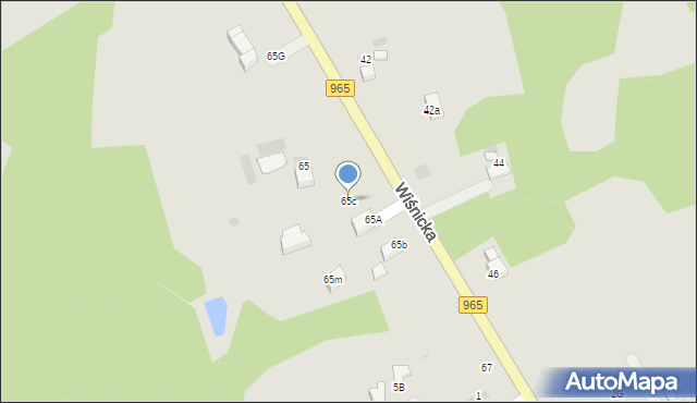 Bochnia, Wiśnicka, 65c, mapa Bochni