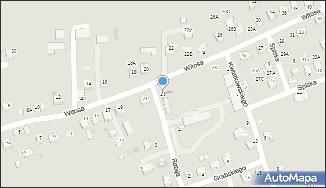 Bochnia, Witosa Wincentego, 23, mapa Bochni