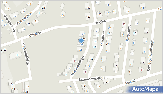 Bogatynia, Wieniawskiego Henryka, 17, mapa Bogatynia