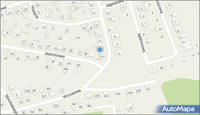 Bogucin, Wiśniowa, 1, mapa Bogucin