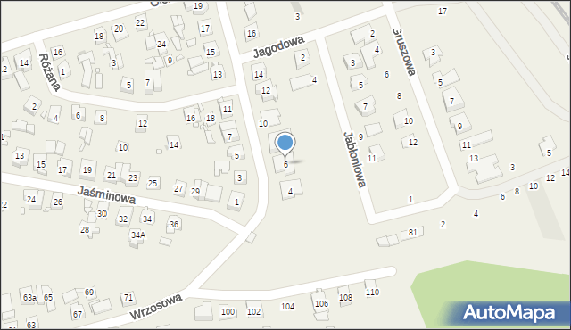 Bogucin, Wiśniowa, 6, mapa Bogucin