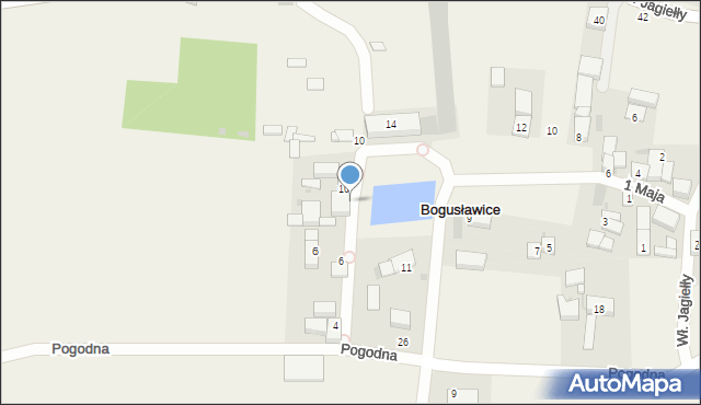 Bogusławice, Wiosenna, 8, mapa Bogusławice