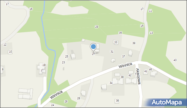 Bolechowice, Winnica, 27, mapa Bolechowice