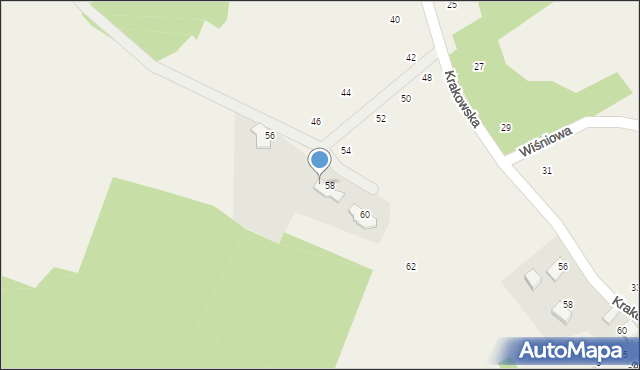 Bolechowice, Winnica, 58, mapa Bolechowice