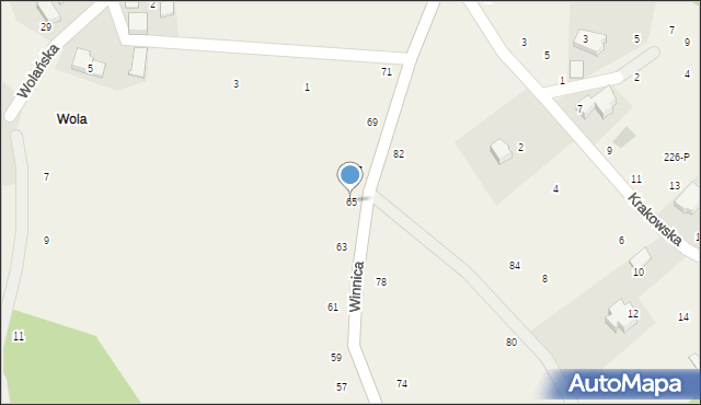 Bolechowice, Winnica, 65, mapa Bolechowice