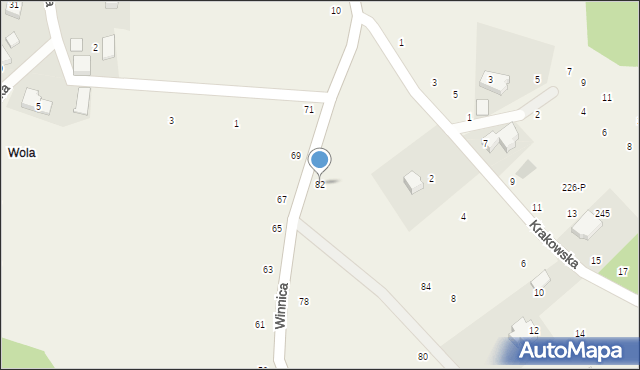 Bolechowice, Winnica, 82, mapa Bolechowice