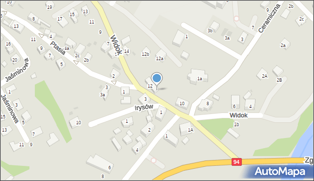 Bolesławiec, Widok, 12C, mapa Bolesławca