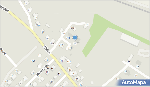 Bolesławiec, Widok, 34f, mapa Bolesławca