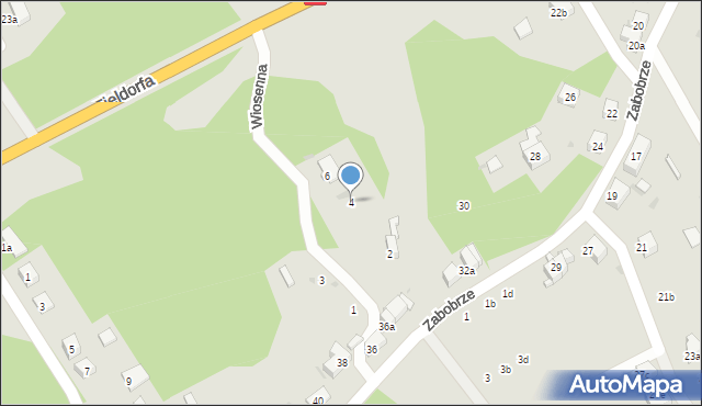 Bolesławiec, Wiosenna, 4, mapa Bolesławca