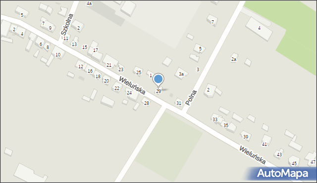 Bolesławiec, Wieluńska, 29, mapa Bolesławca