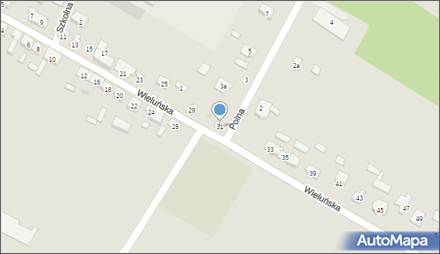 Bolesławiec, Wieluńska, 31, mapa Bolesławca