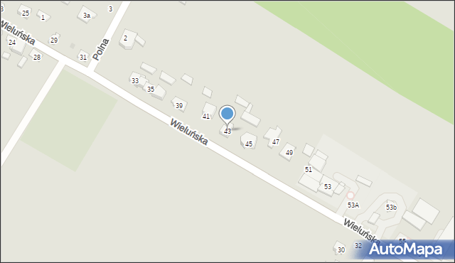 Bolesławiec, Wieluńska, 43, mapa Bolesławca