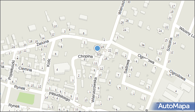 Bolesławiec, Wieruszowska, 15, mapa Bolesławca