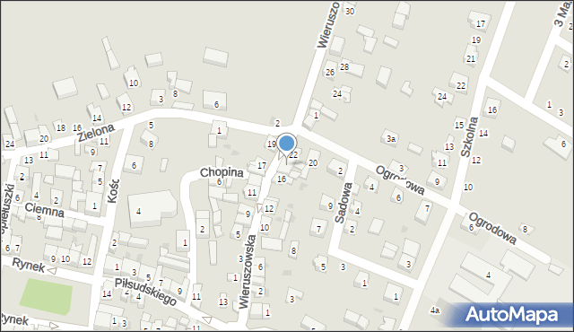 Bolesławiec, Wieruszowska, 18, mapa Bolesławca