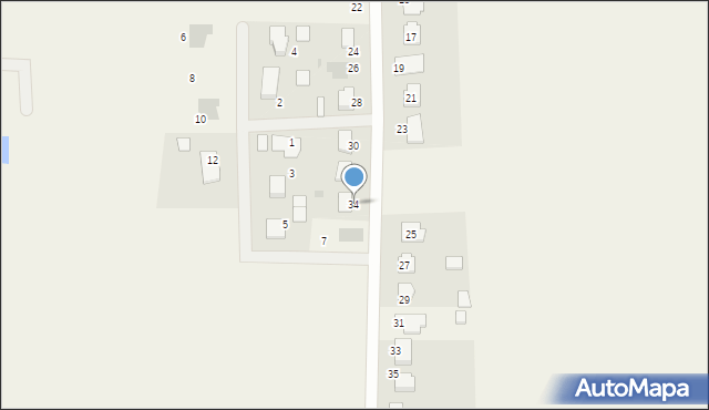 Bońki, Wiosenna, 34, mapa Bońki